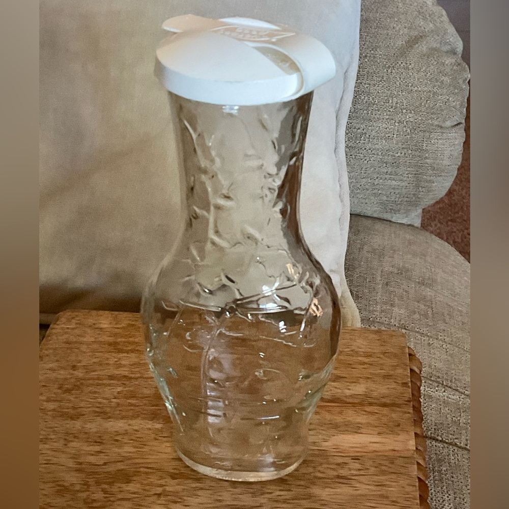 Vintage Good Seasons Glass Cruet Vine Pattern